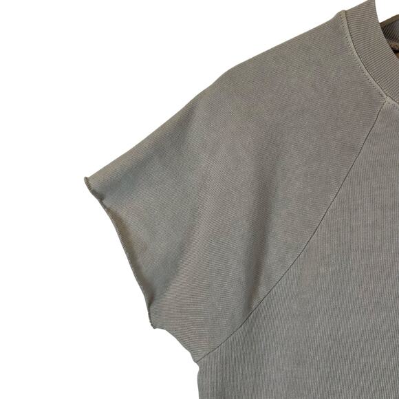 MONROW Layered Look Terry cloth with Button down shirt round hem Dress Size S - Picture 6 of 8